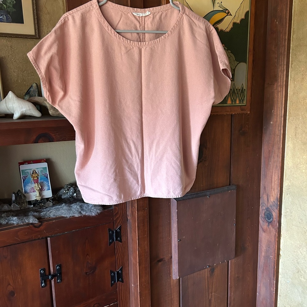 Raw Silk light Rose colored Women's Blouse